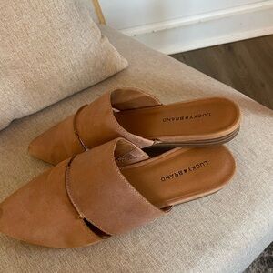 Lucky Brand Women's Brown Mules